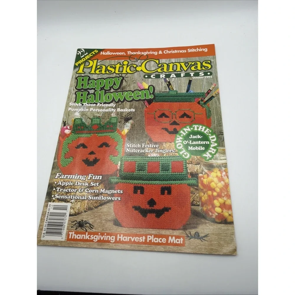 1995 Plastic‎ Canvas Crafts Magazines Complete Year Lot Of 6 Holiday Patterns
